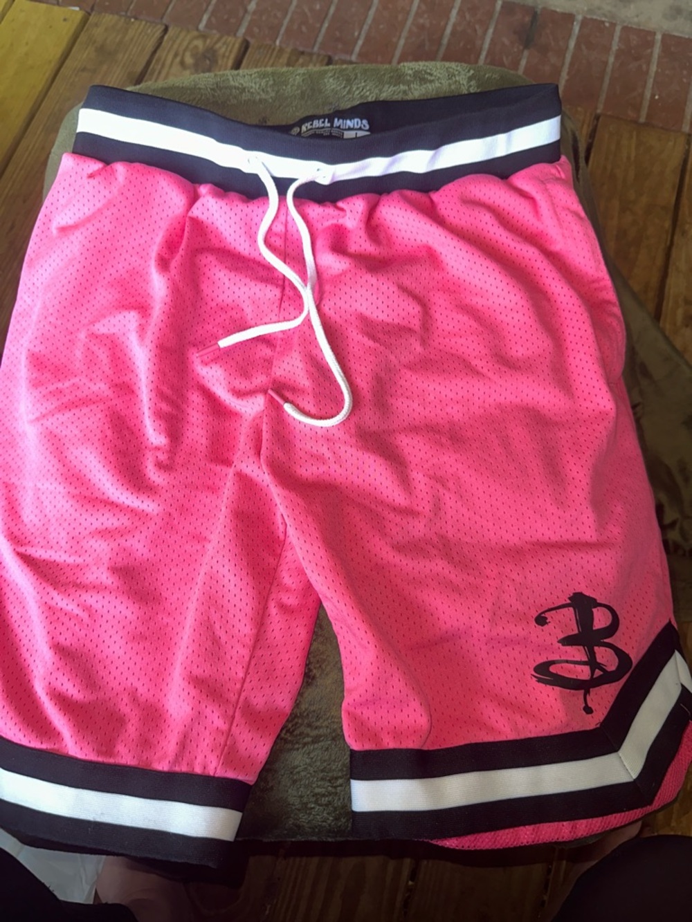 Rebel Minds large Mesh Athletic Shorts long